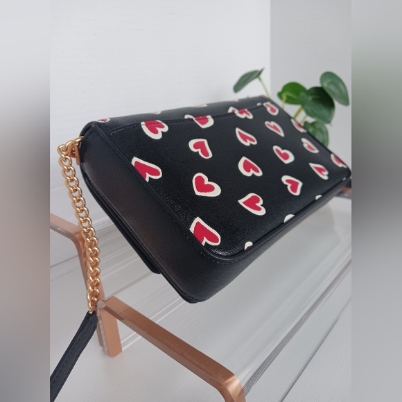 NWT Kate Spade - Morgan Stencil Hearts Embossed Crossbody Bag - Picture 11 of 14